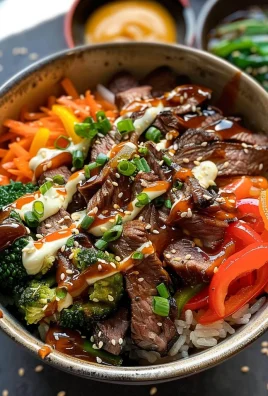 Korean BBQ Steak Rice Bowls with Spicy Cream Sauce: An Incredible Ultimate Recipe