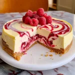 LEMON RASPBERRY SWIRL CHEESECAKE