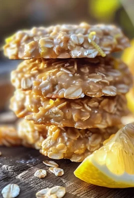Lemon Oatmeal No-Bake Cookies