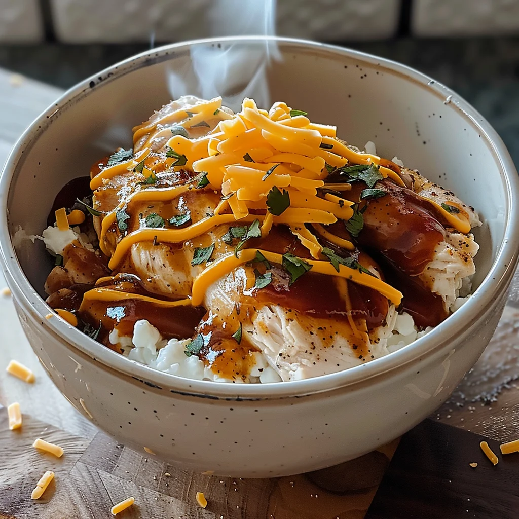 Macro Friendly BBQ Ranch Chicken Bowl with 42g of Protein