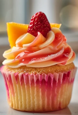 Mango Strawberry Sunset Cupcakes: A Delightful Recipe!