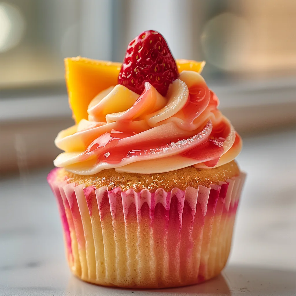 Mango Strawberry Sunset Cupcakes: A Delightful Recipe!