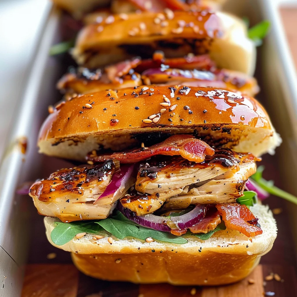 Maple Chicken & Bacon Sliders