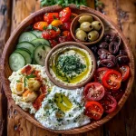 Mediterranean Mezze Tapas Platter – Easy Shareable Appetizer for Parties & Light Meals