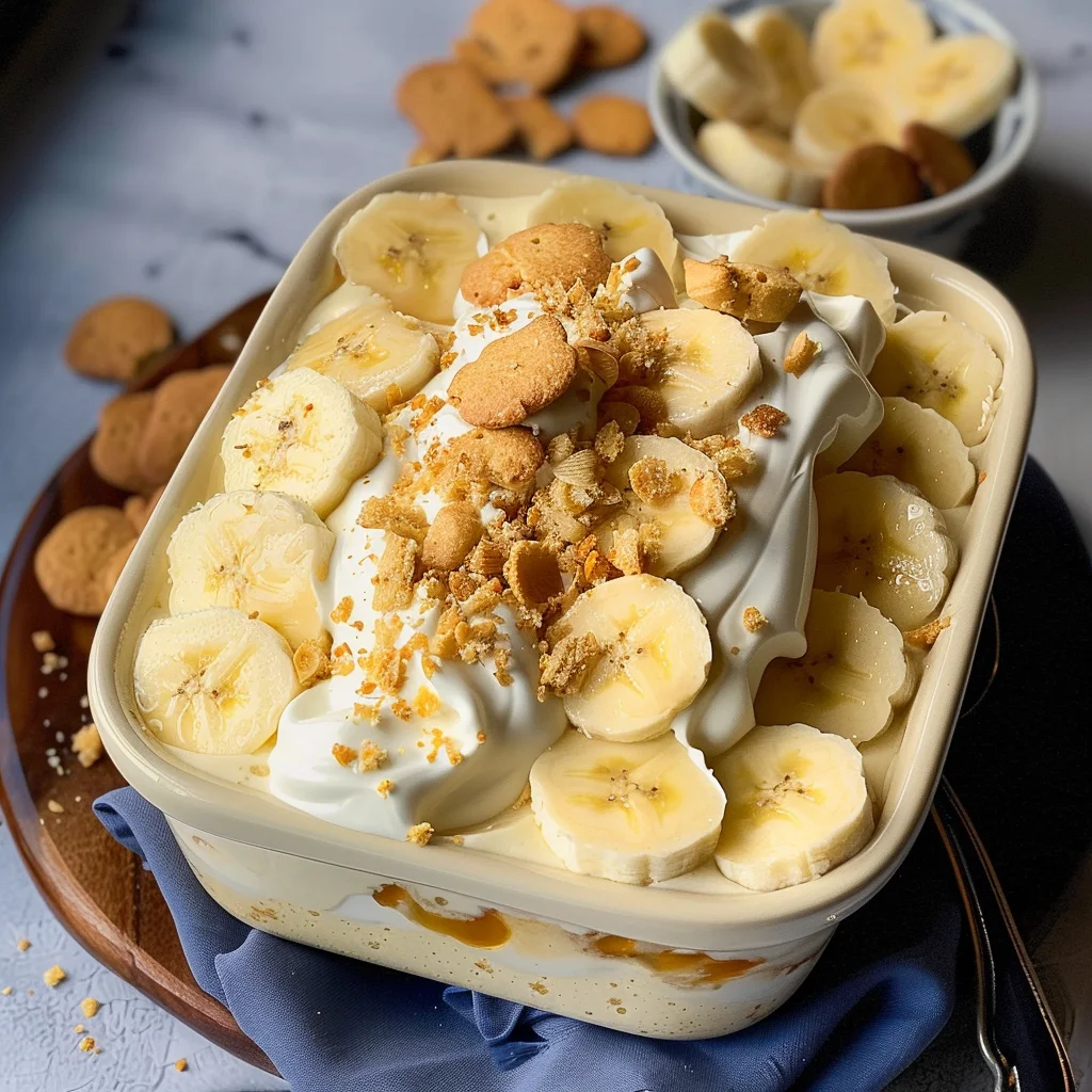 No Bake Banana Pudding