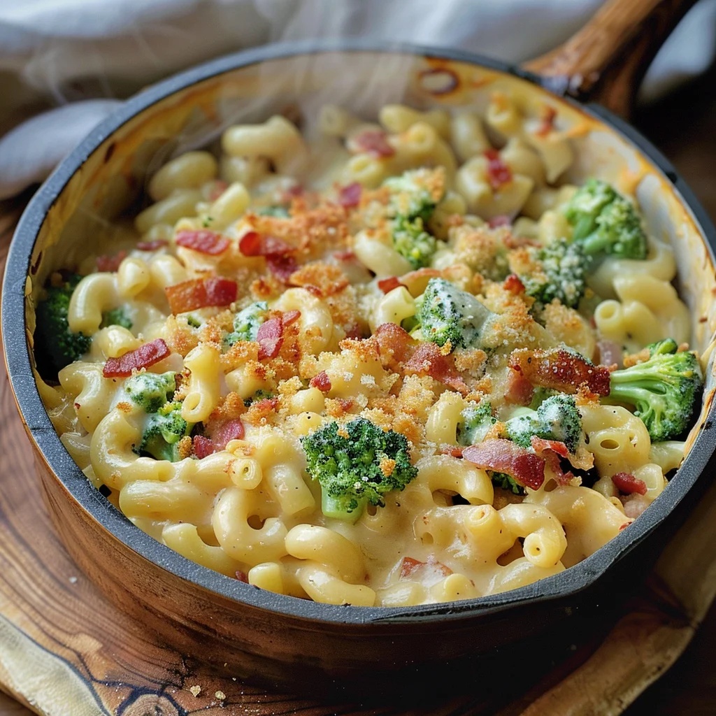 One-Pot Bacon Broccoli Mac and Cheese