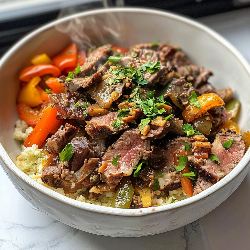 Philly Cheesesteak Bowls – Easy Low-Carb Dinner Idea