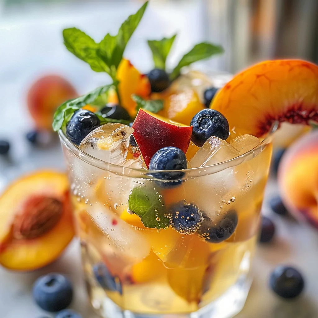Refreshing Peach Sangria
