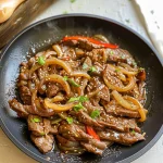 Sizzling Chinese Pepper Steak with Onions