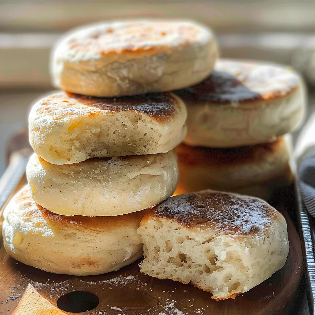 Sourdough Discard English Muffins Recipe