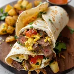 Steak and Egg Breakfast Burrito