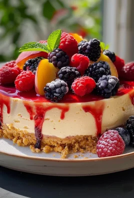 Summer Berry and Peach Cheesecake: A Refreshing Delight for Every Occasion