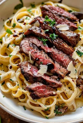 The Best Creamy Steak Pasta Alfredo Recipe
