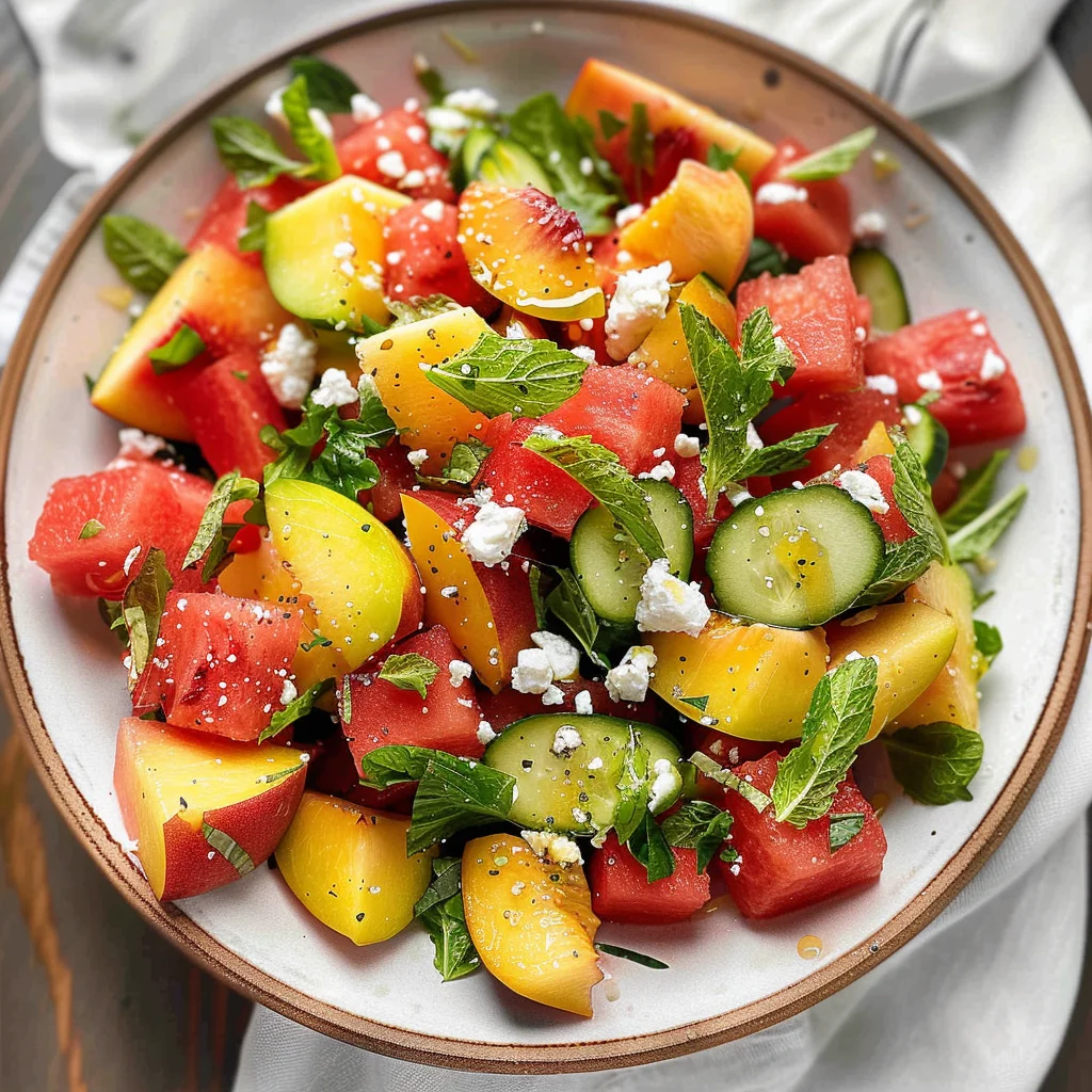 The Peach Watermelon Salad That Tastes Like Summer