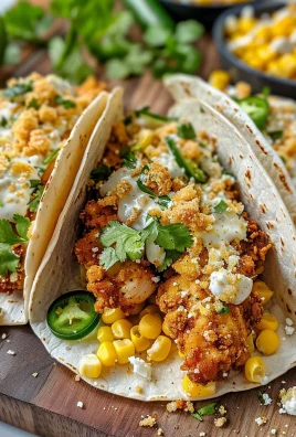 The Ultimate Guide to Fried Chicken Street Corn Tacos with Jalapeño Lime Ranch: A Flavorful Fiesta in Every Bite