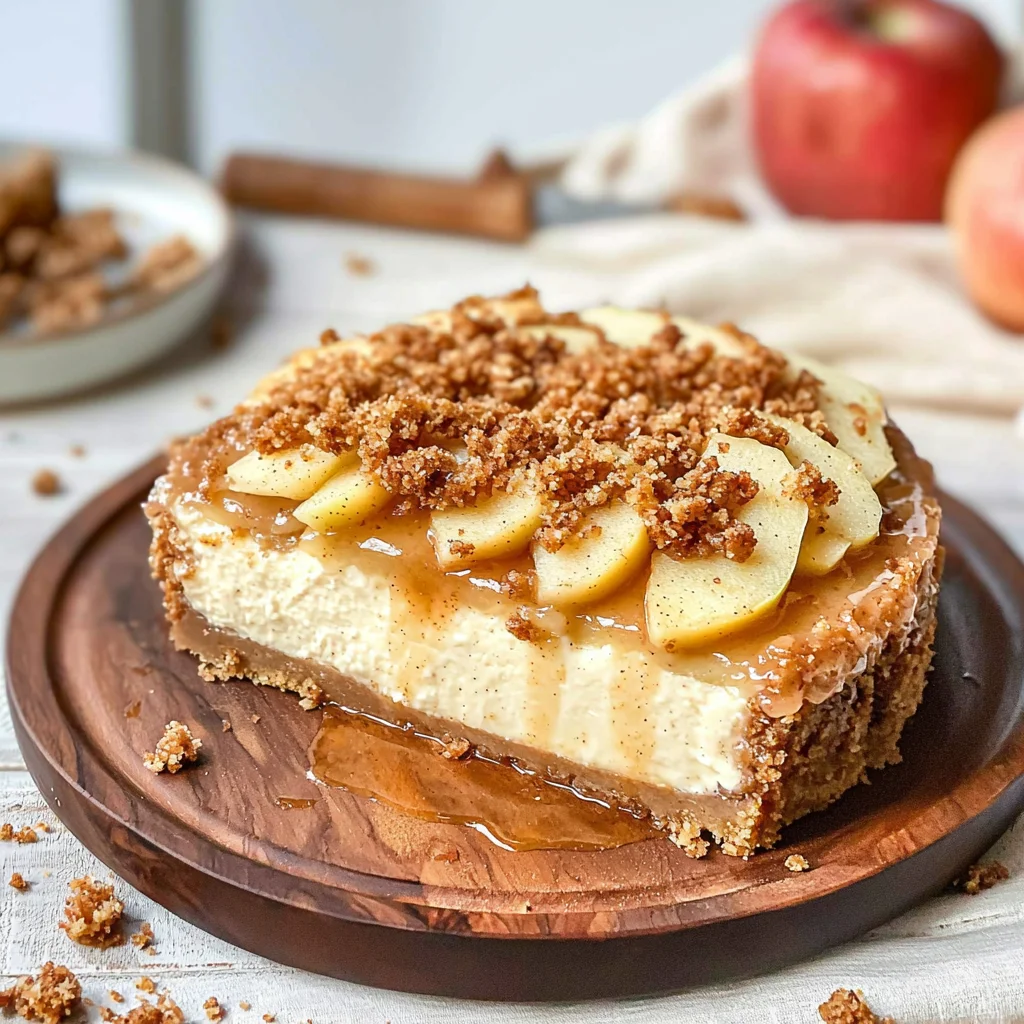 Apple Crumble Cheesecake