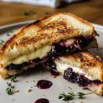 Blackberry Balsamic and Brie Grilled Cheese