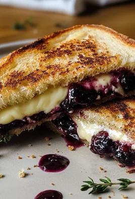 Blackberry Balsamic and Brie Grilled Cheese