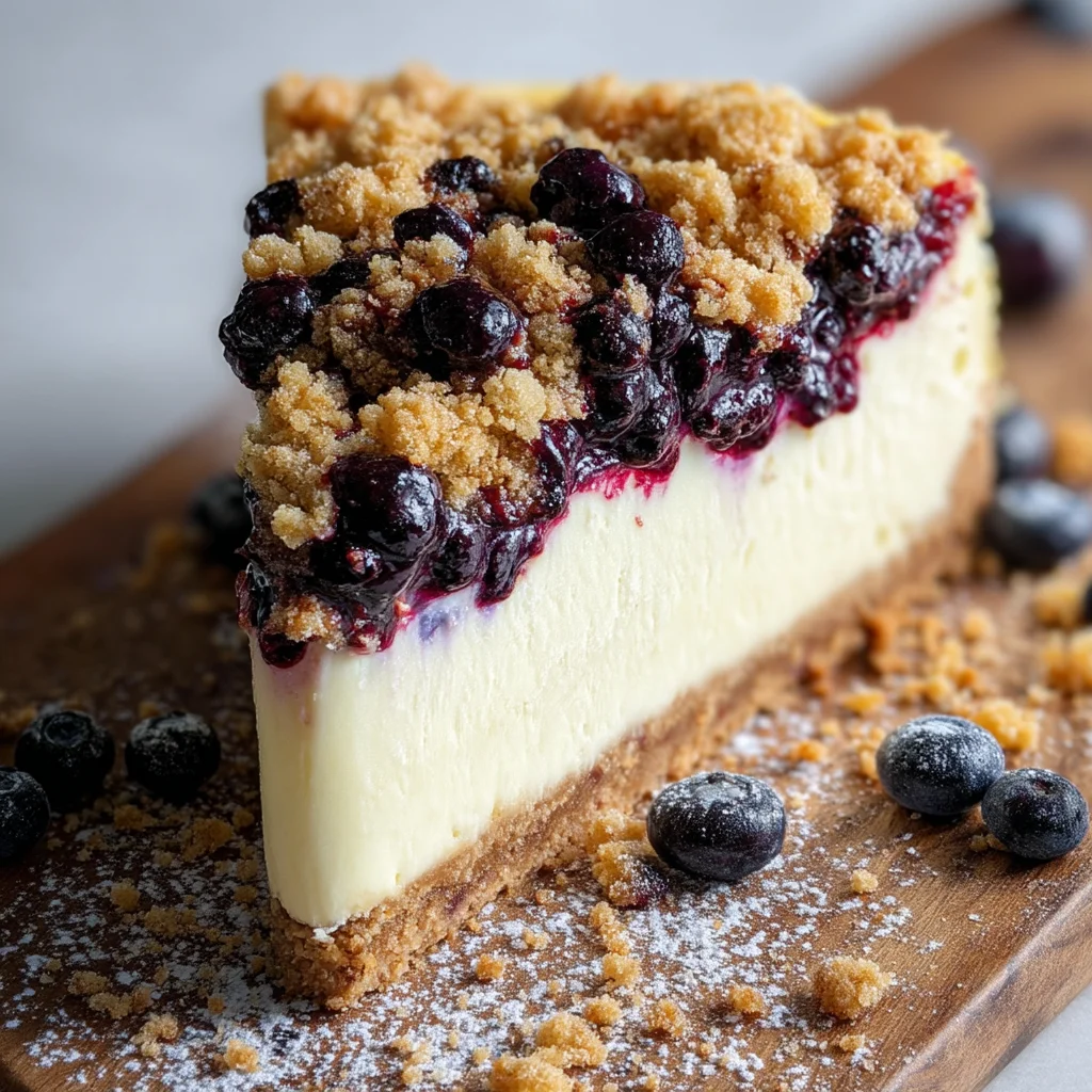 Blueberry Crumble Cheesecake