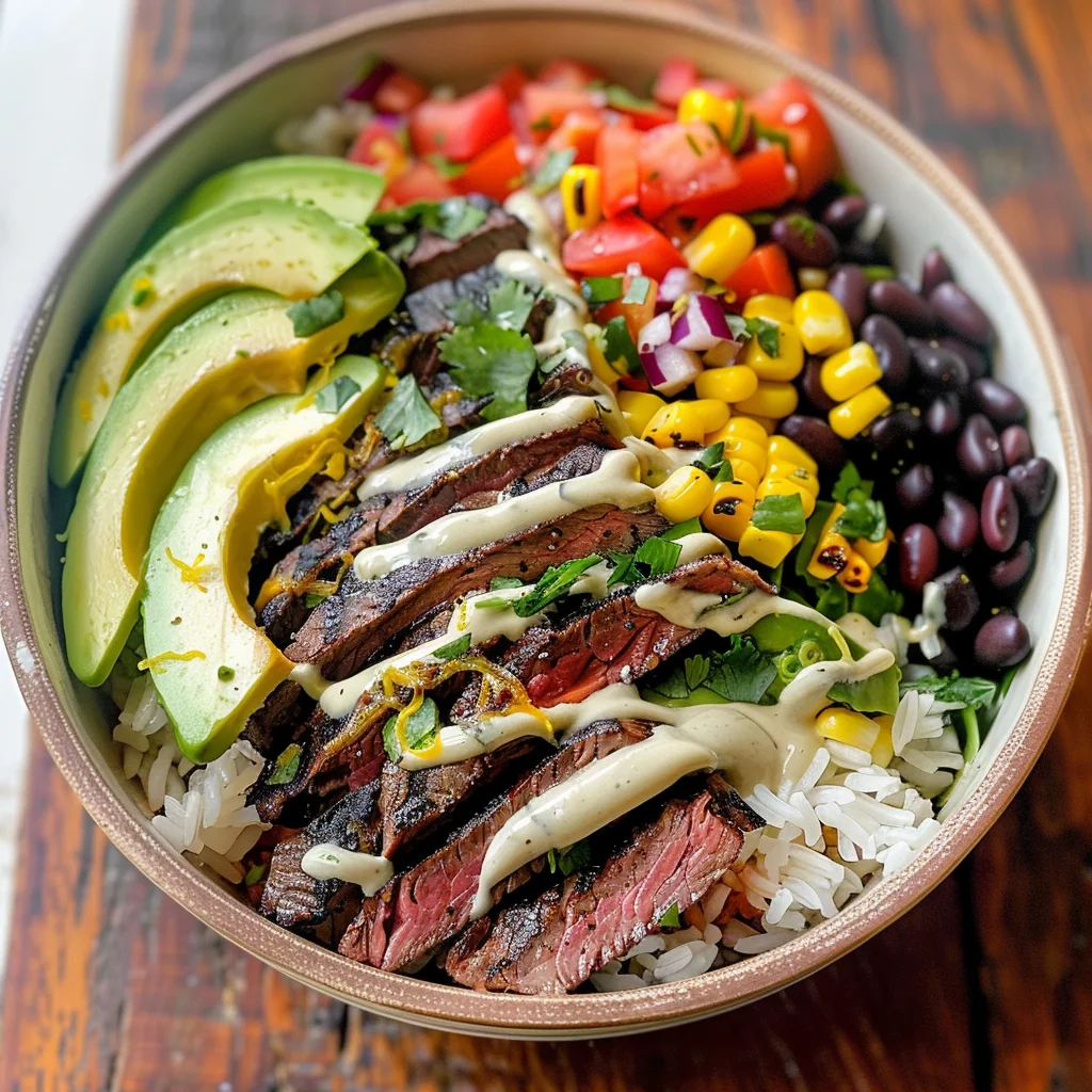 Cilantro Lime Steak Bowls