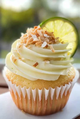 Coconut Cupcakes with Lime Buttercream Frosting