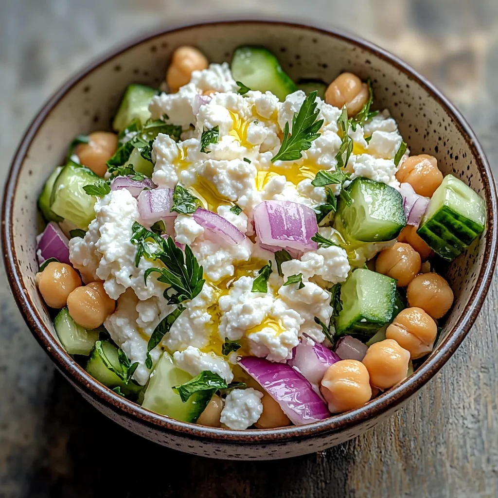 Cottage Cheese and Chickpea Salad: A Refreshing and Protein-Packed Delight