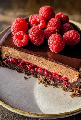 Dark Chocolate Raspberry Cheesecake