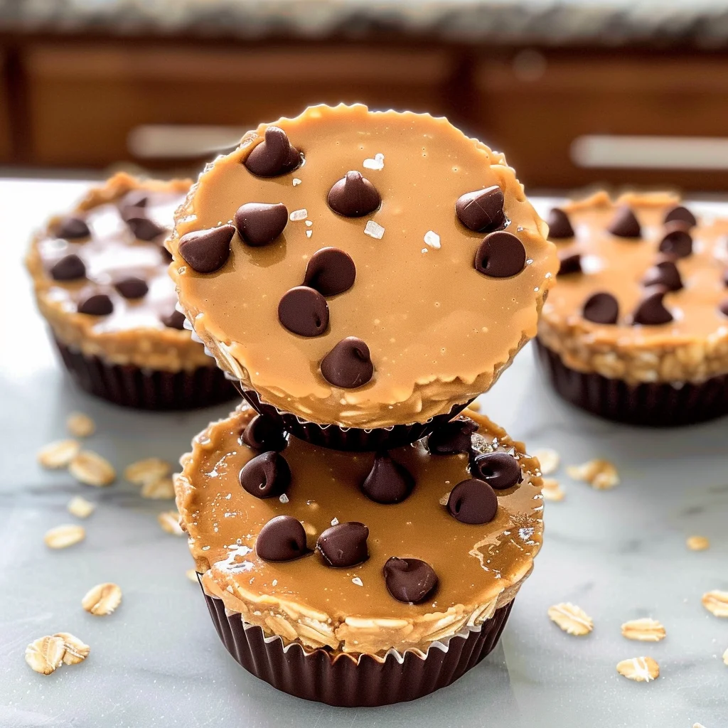 Easy No Bake Peanut Butter Oat Cups