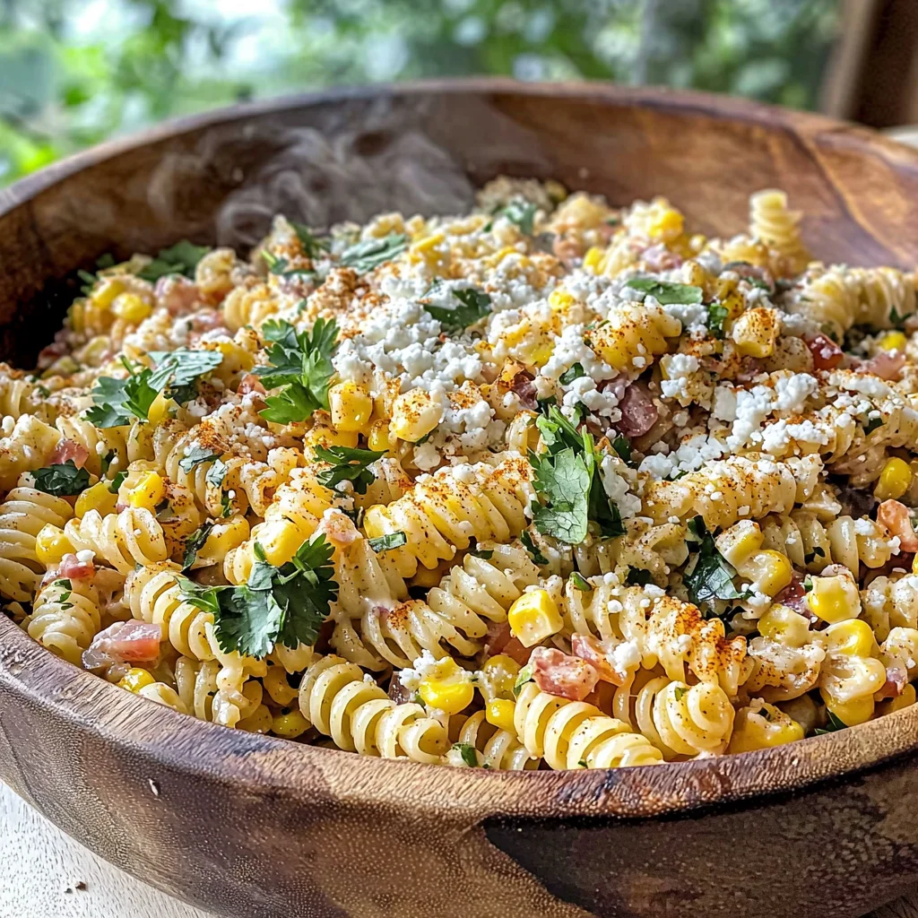 Elote Pasta Salad Recipe (Mexican Street Corn)