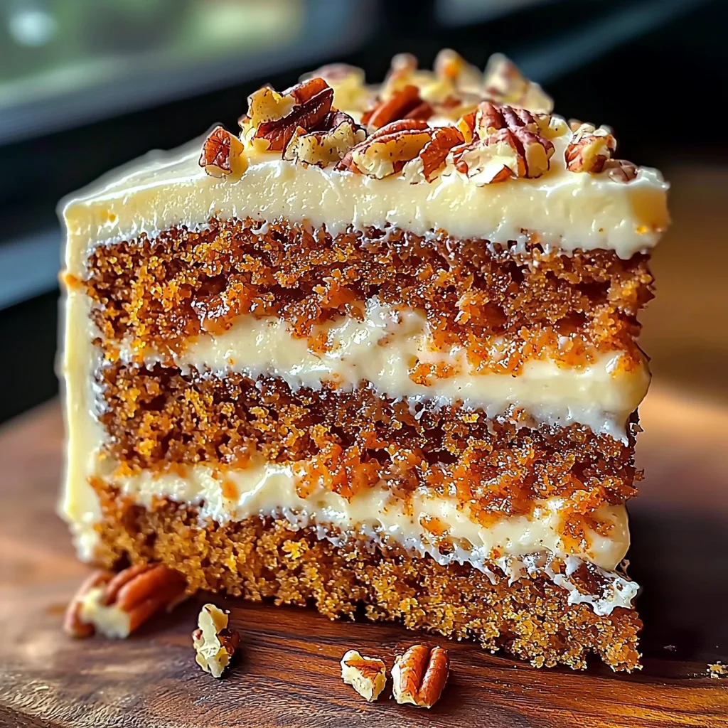 Honeybun Carrot Cake with Cheesecake Filling