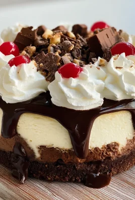 Hot Fudge Sundae Brownie Cheesecake