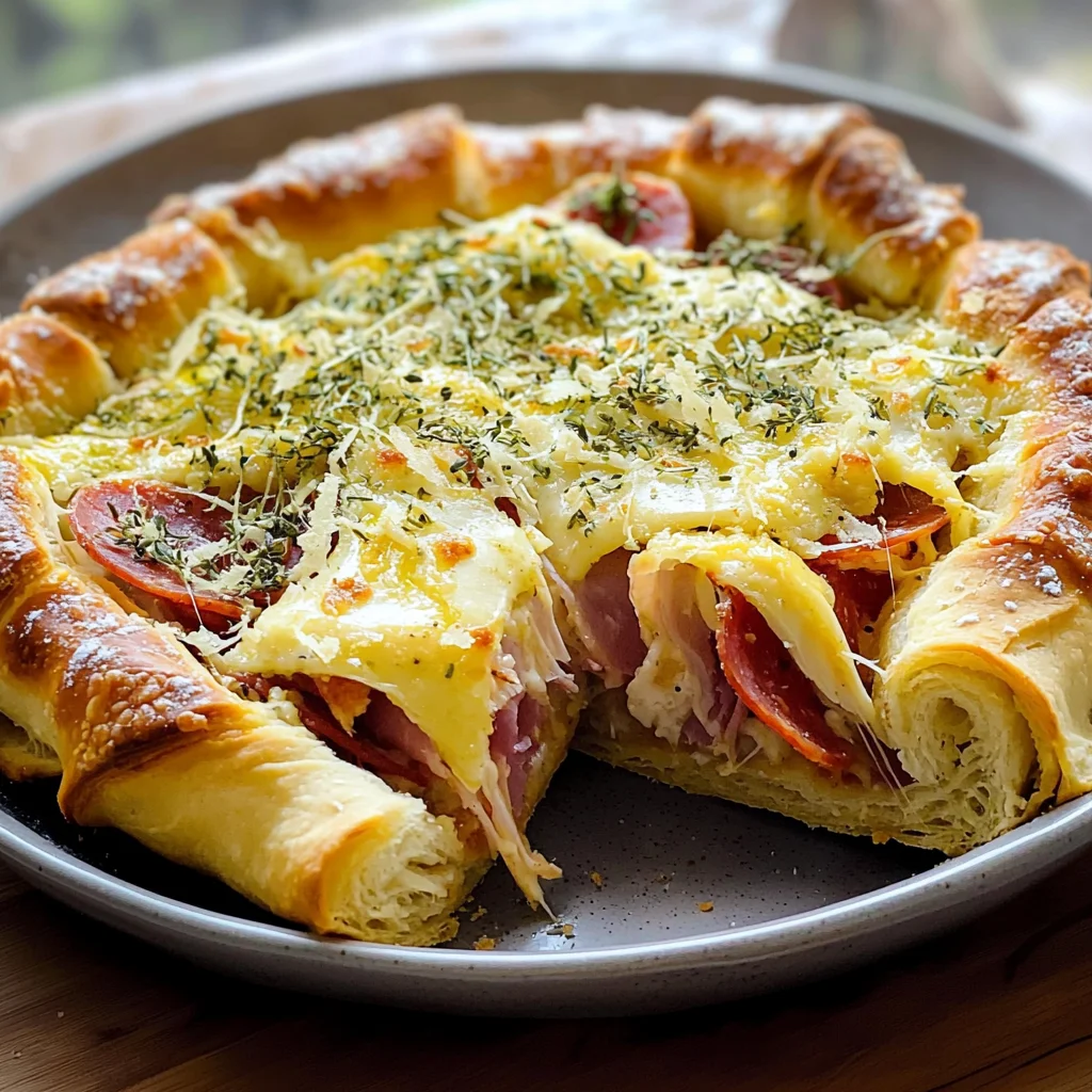 Italian Crescent Roll Sandwich Bake - Easy Party Favorite