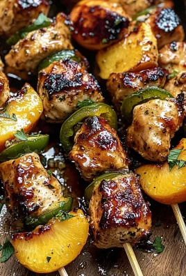 Jalapeno Peach Chicken Skewers