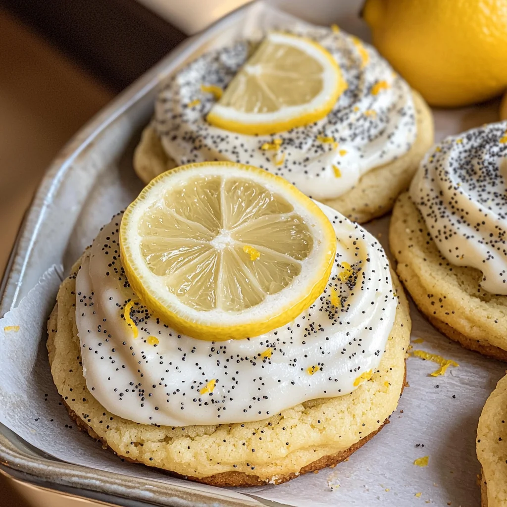 Lemon Poppy Seed Cheesecake Cookies