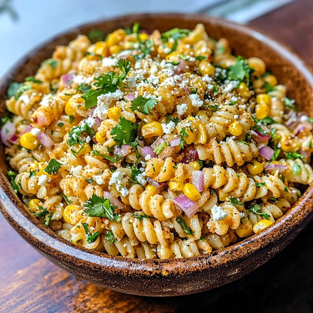 Mexican Street Corn Pasta Salad Recipe | Easy & Flavorful