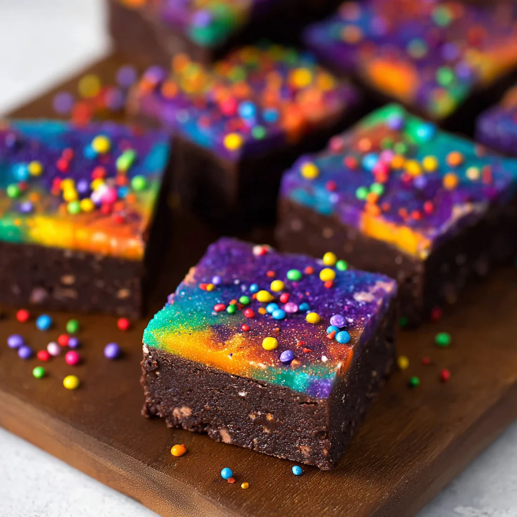 No-Bake Vegan Cosmic Brownies