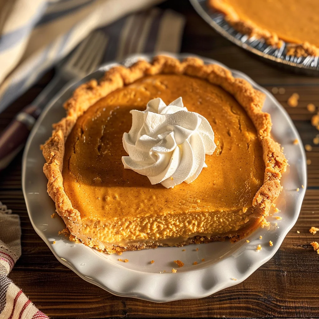 No Bake Marshmallow Pumpkin Pie