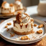 No Bake Mini Biscoff Cheesecakes