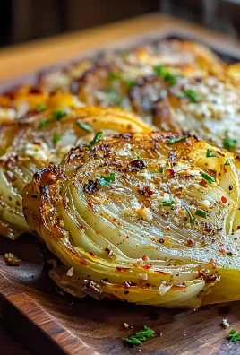 Oven Roasted Garlic Cabbage Steaks