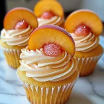 Peach Bellini Cupcakes
