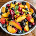 Peach Berry Fruit Salad