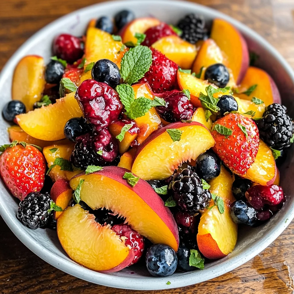 Peach Berry Fruit Salad
