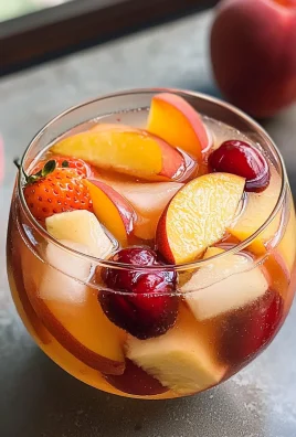 Peach Strawberry Cherry Summer Sangria
