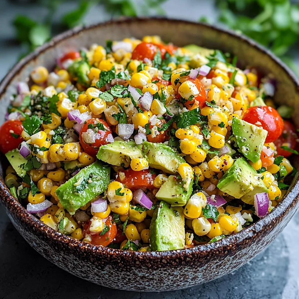 Summer Corn Salad with Avocado