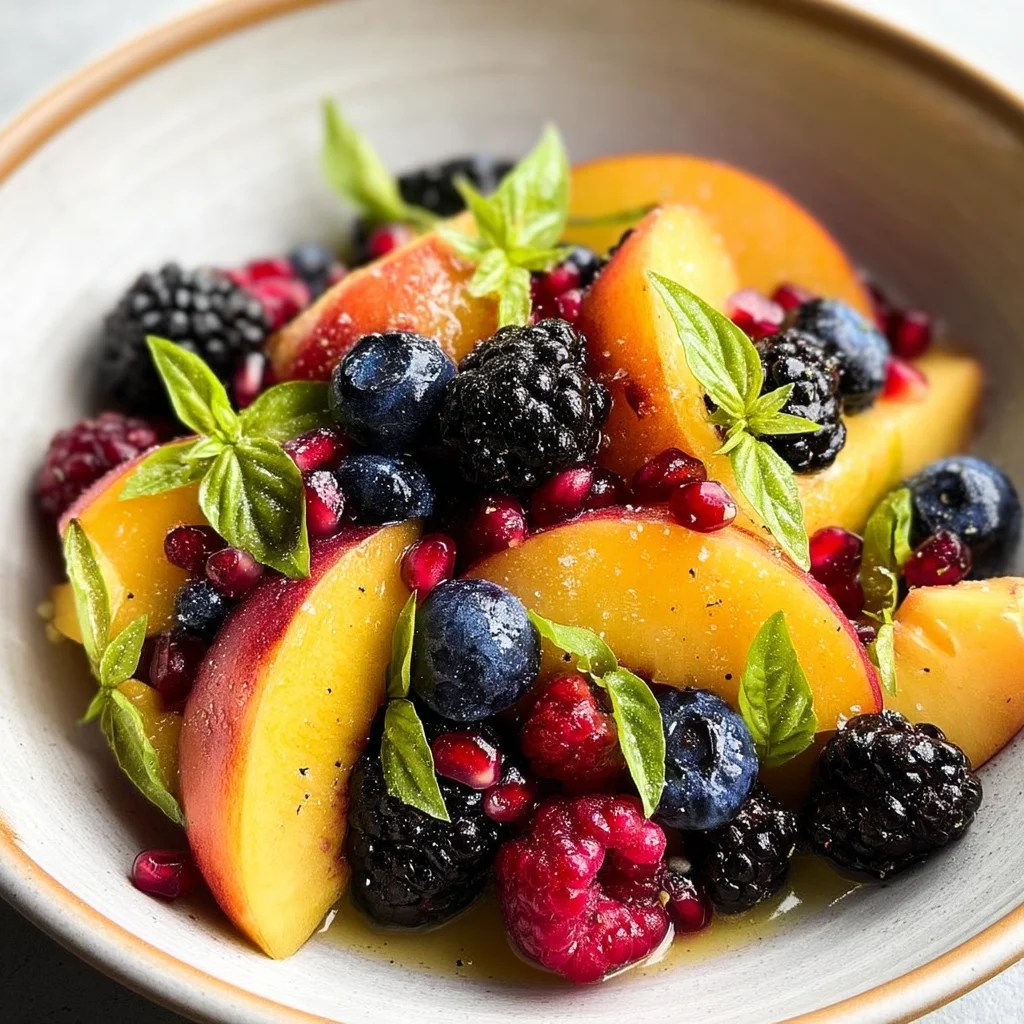 Summer Peach Fruit Salad