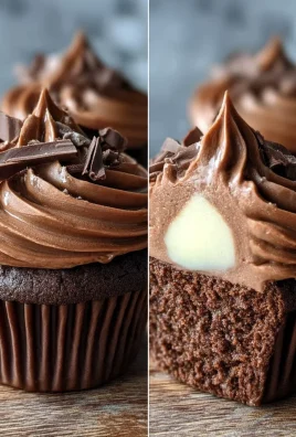 Swirled Chocolate Cupcakes with Creamy Chocolate Filling