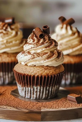 Tiramisu Cupcakes – Espresso-Infused, Creamy Frosting