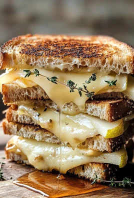 Brie & Pear Grilled Cheese Sandwich
