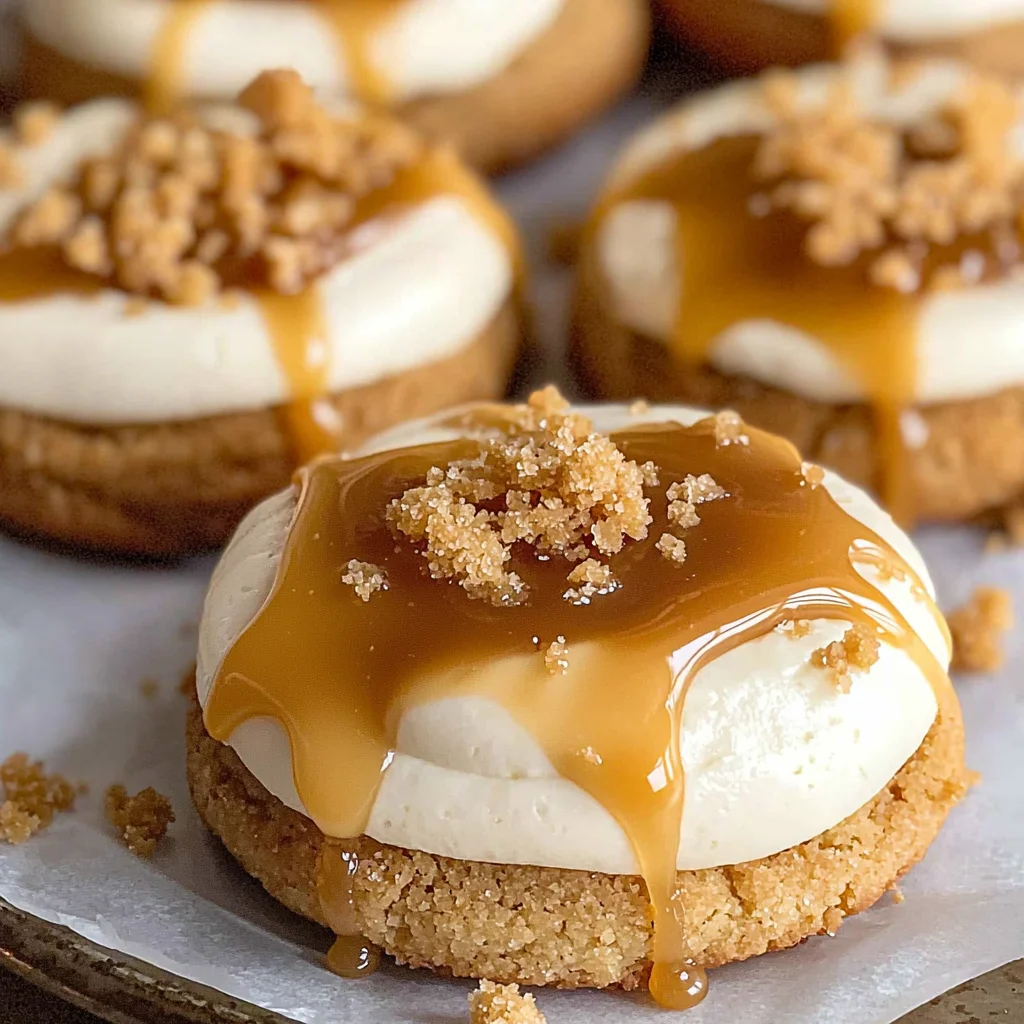 Copycat Crumbl Salted Caramel Cheesecake Cookies