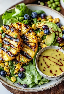 Creamy Citrus Dressing + Grilled Pineapple Salad